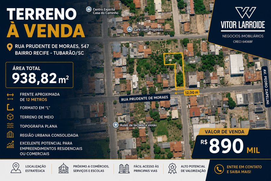 Terreno - Venda - Centro - Tubarão - SC